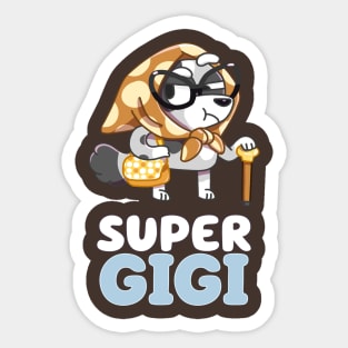 Bluey Grannies - Super Gigi Sticker